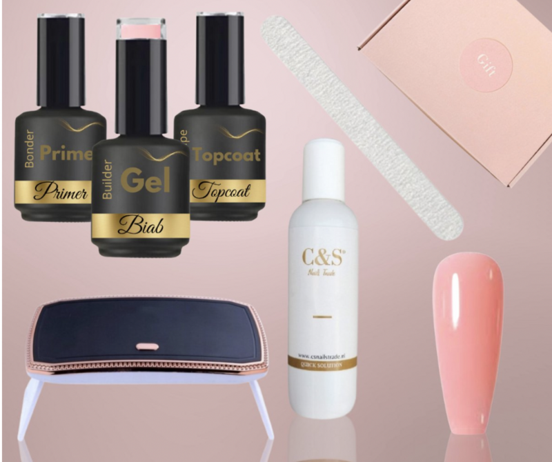 CS Trade Builder Gel – Biab set (met nagellamp)