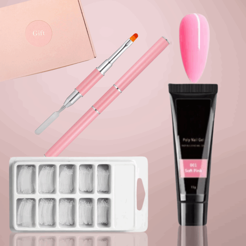 Polygel Set – Pink (Incl. Penseel & Dual Tips)