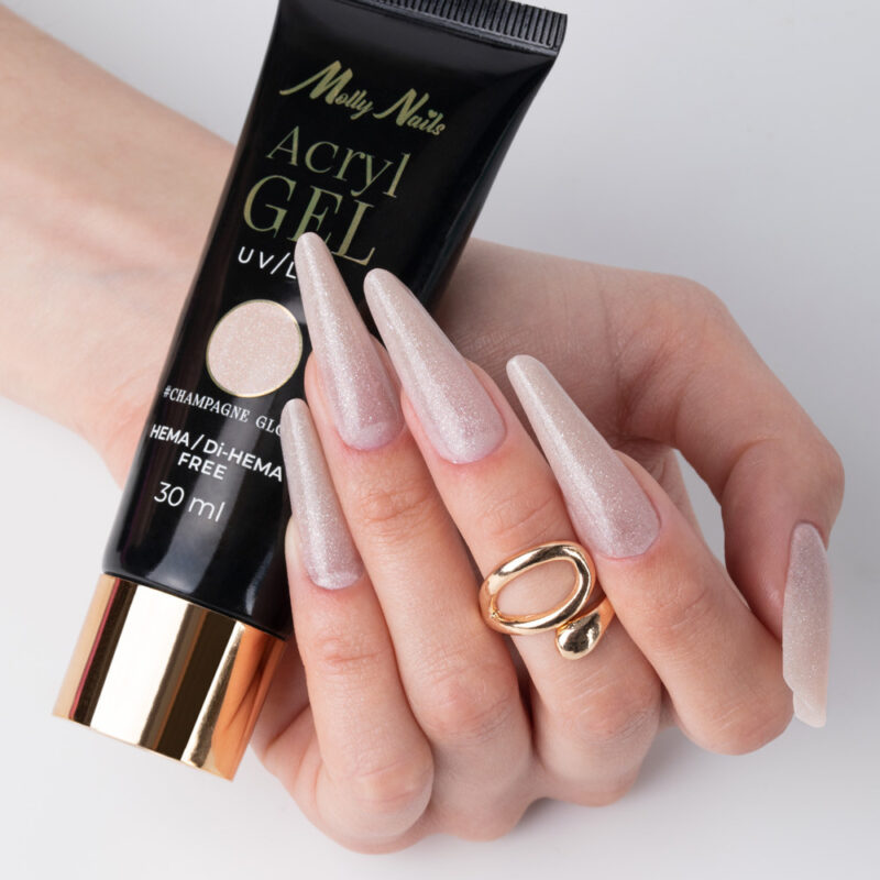 Molly Nails AcrylGel Polygel Champagne Glow 30 ml - Afbeelding 7