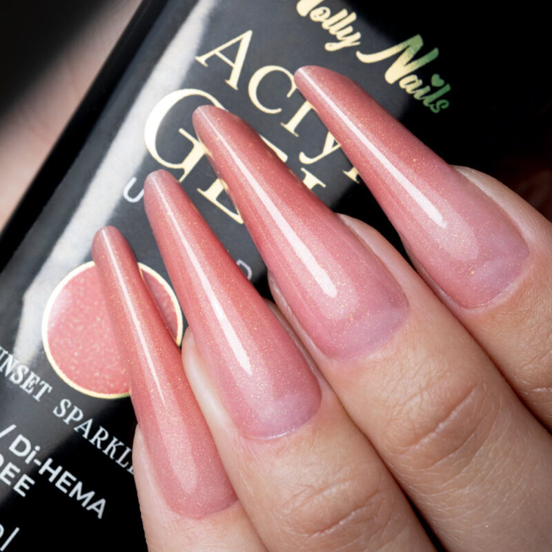 Molly Nails AcrylGel Polygel Sunset Sparkle 30 ml - Afbeelding 7