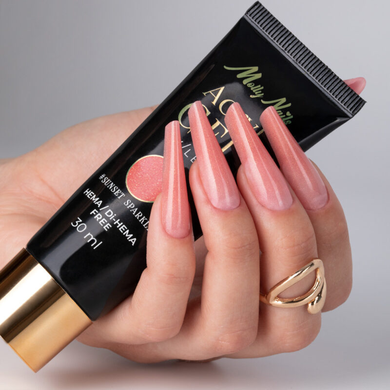 Molly Nails AcrylGel Polygel Sunset Sparkle 30 ml - Afbeelding 8
