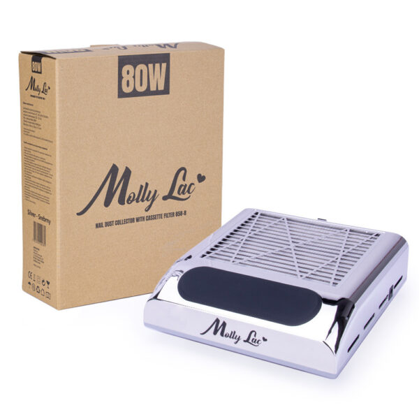 MollyLac Nagelstofafzuiger 80W 'Silver' 1-ventilator