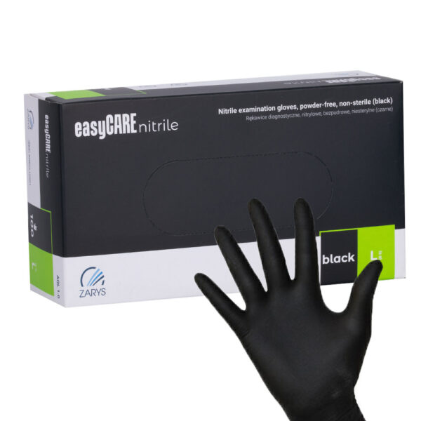 Easycare Zwarte Nitril Handschoenen Maat L 100 stuks