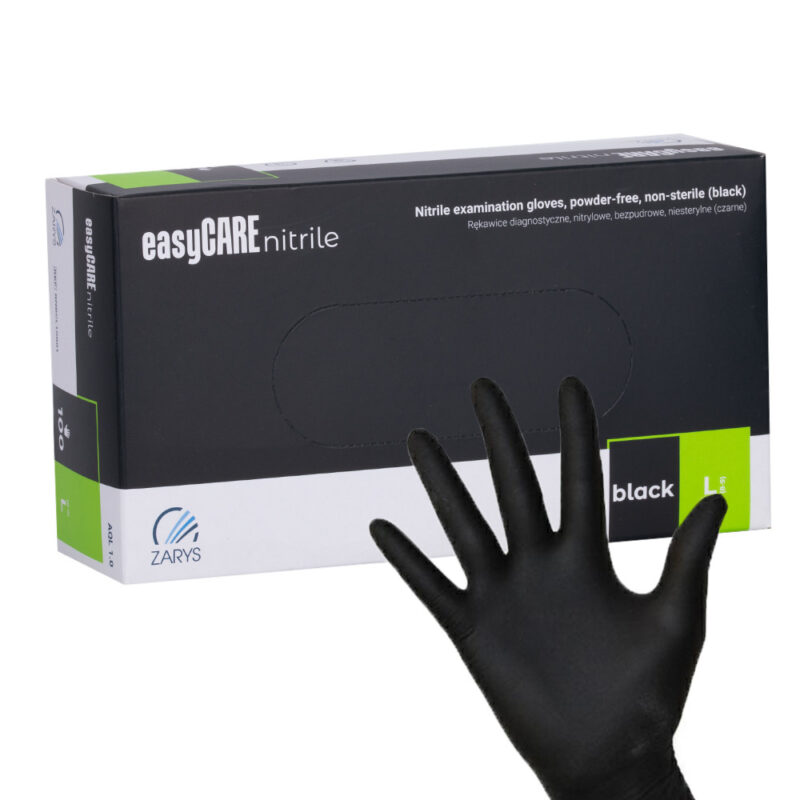 Easycare Zwarte Nitril Handschoenen Maat L 100 stuks